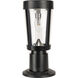 Amphora 12.13 inch Black Post Light