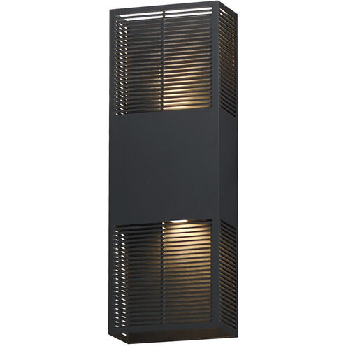 Grate LED 18 inch Black Outdoor Wall Mount