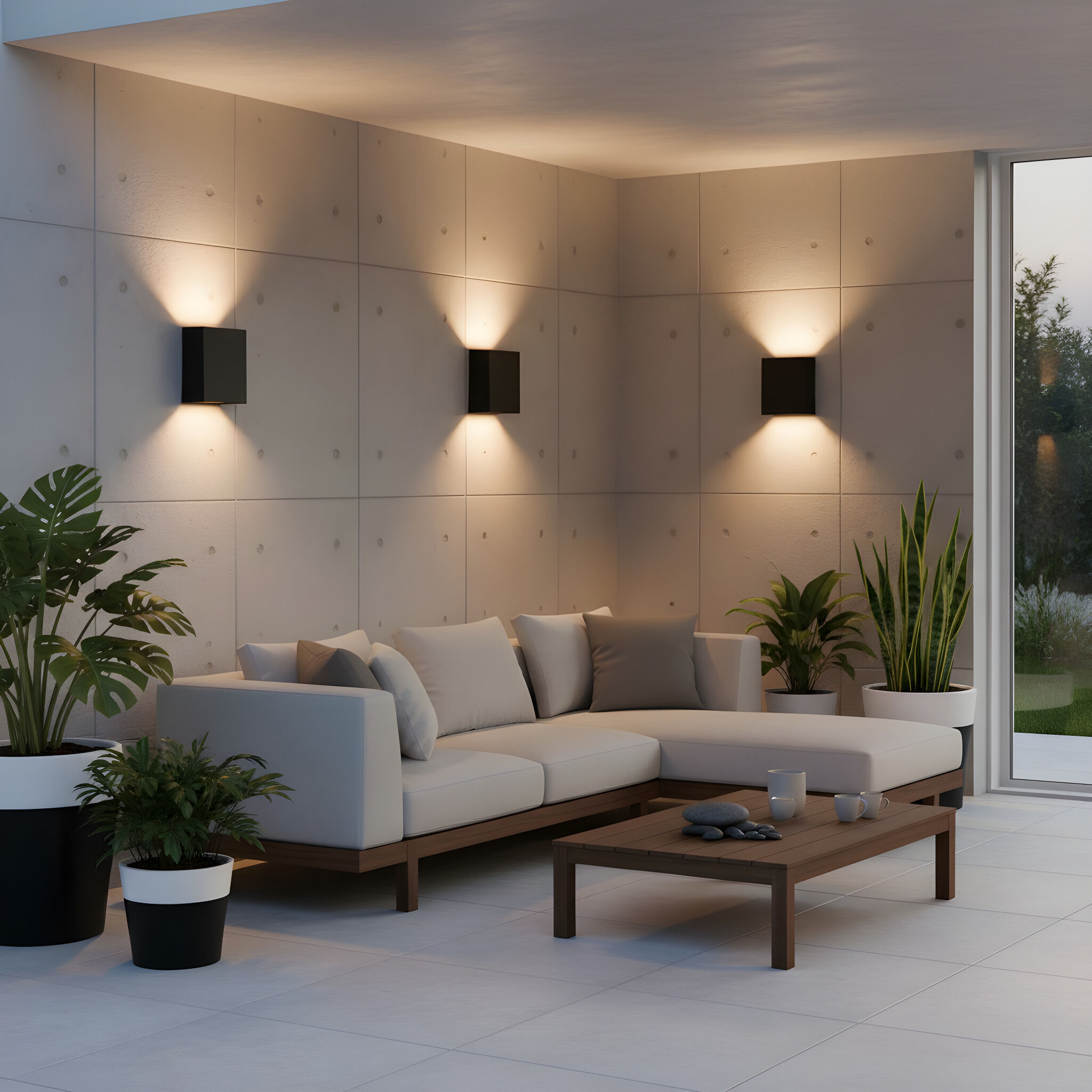 Sean Lavin Kakudo LED 7.5 inch Textured Black Outdoor Wall Lantern