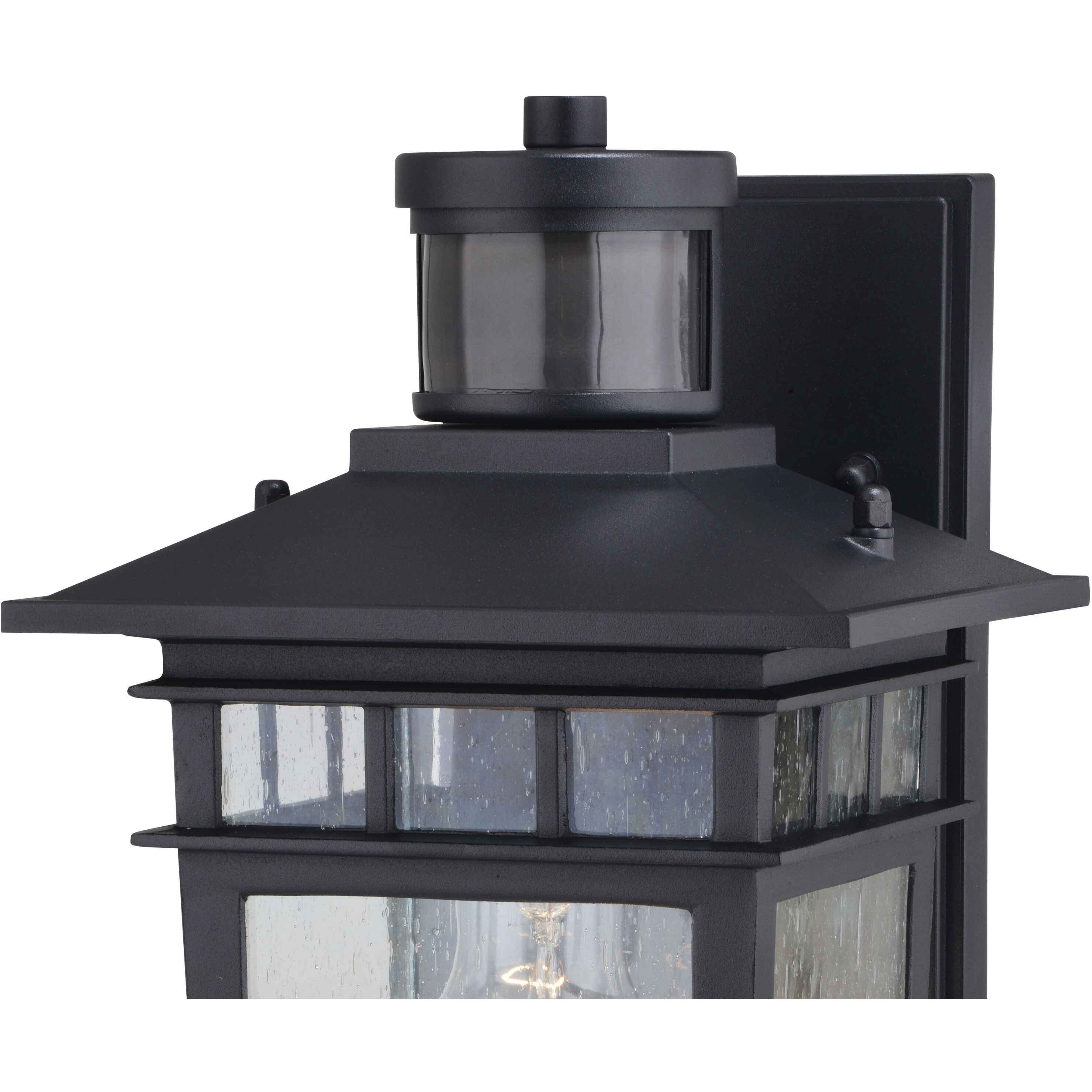 Ridge Textured Black Outdoor Motion Sensor