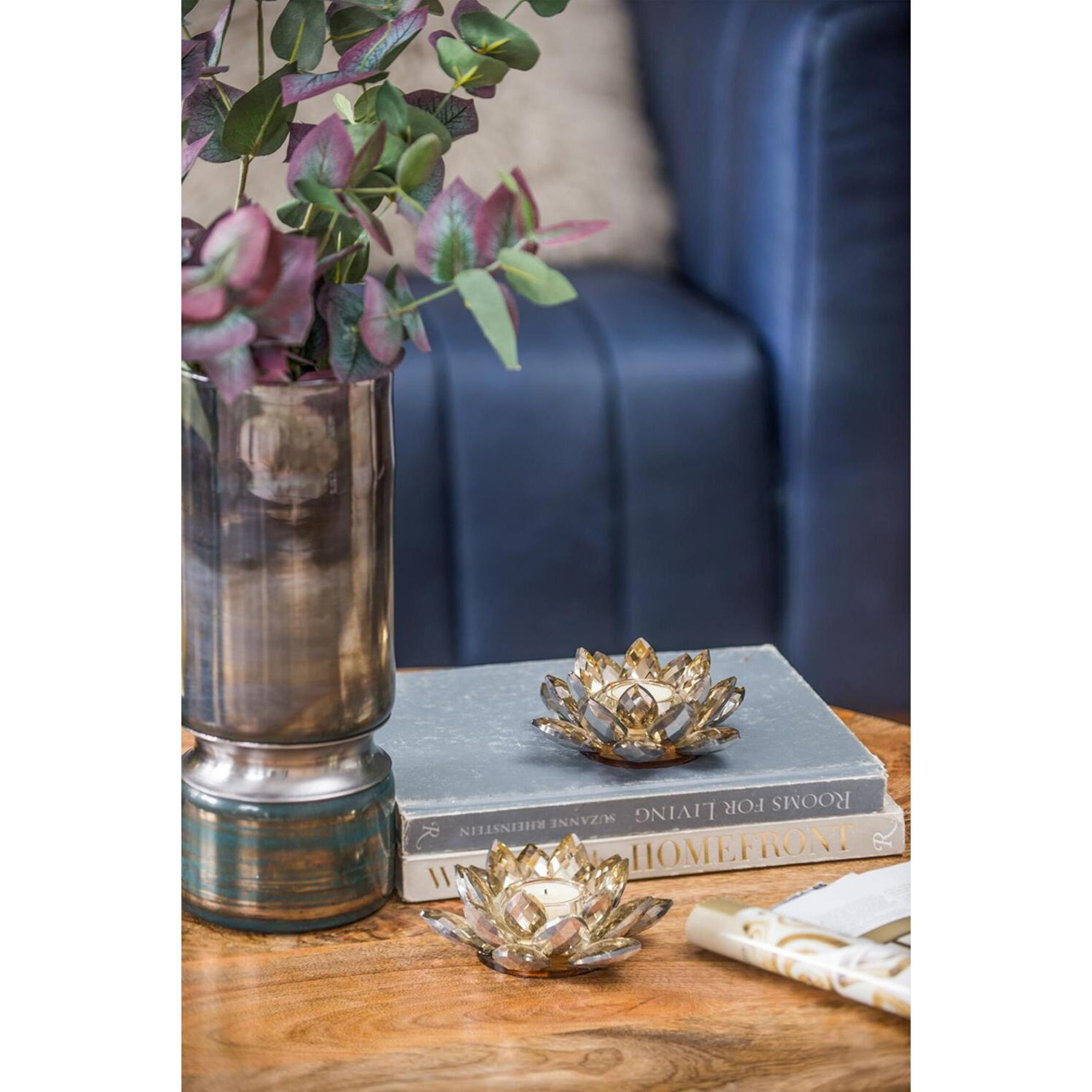 Lotus 5.9 X 2.2 inch Candleholder