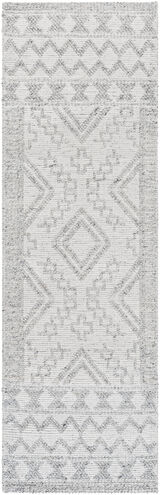 Napoli 96 X 30 inch White Rug, Runner