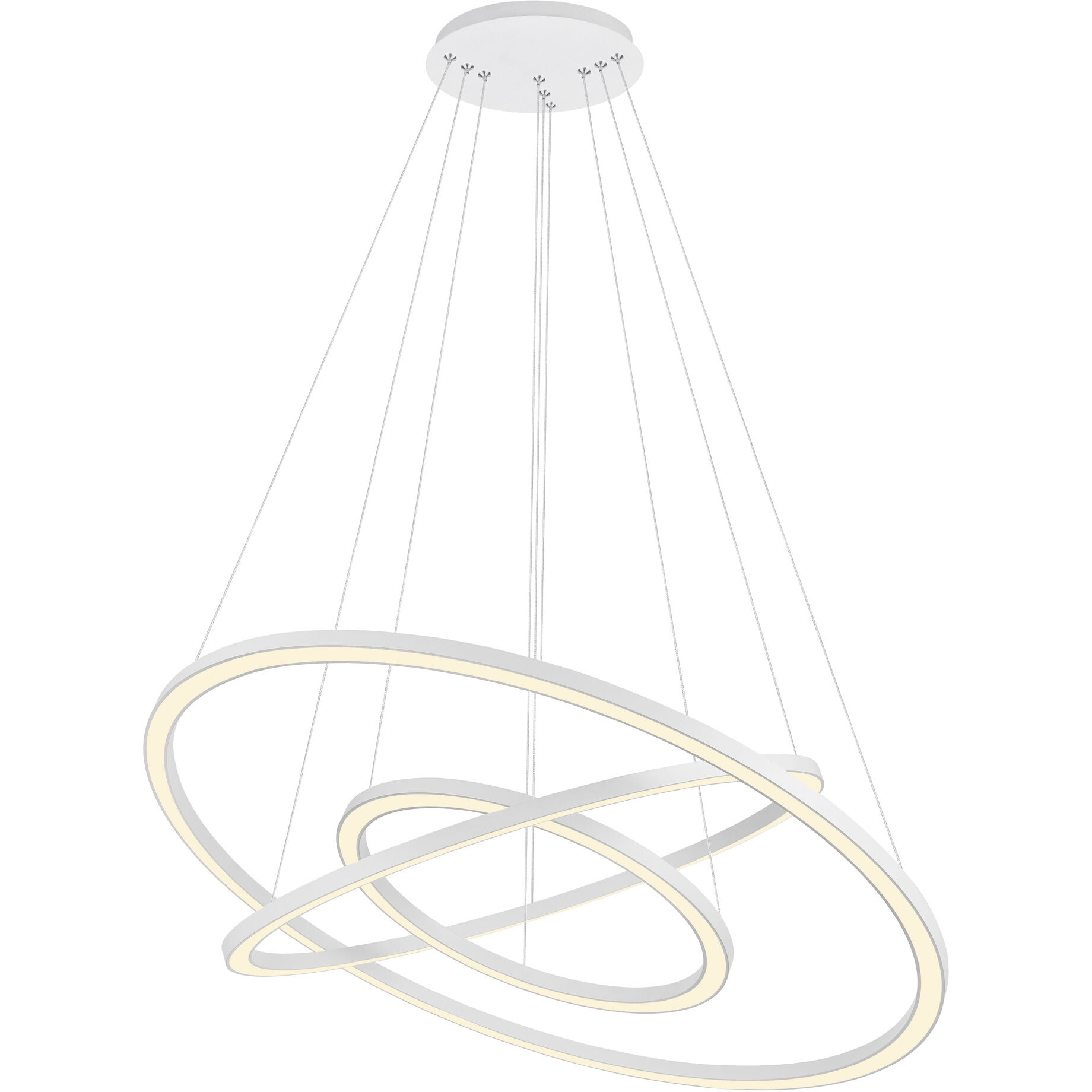 Chalice LED 31 inch White Chandelier Ceiling Light