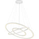 Chalice LED 31 inch White Chandelier Ceiling Light