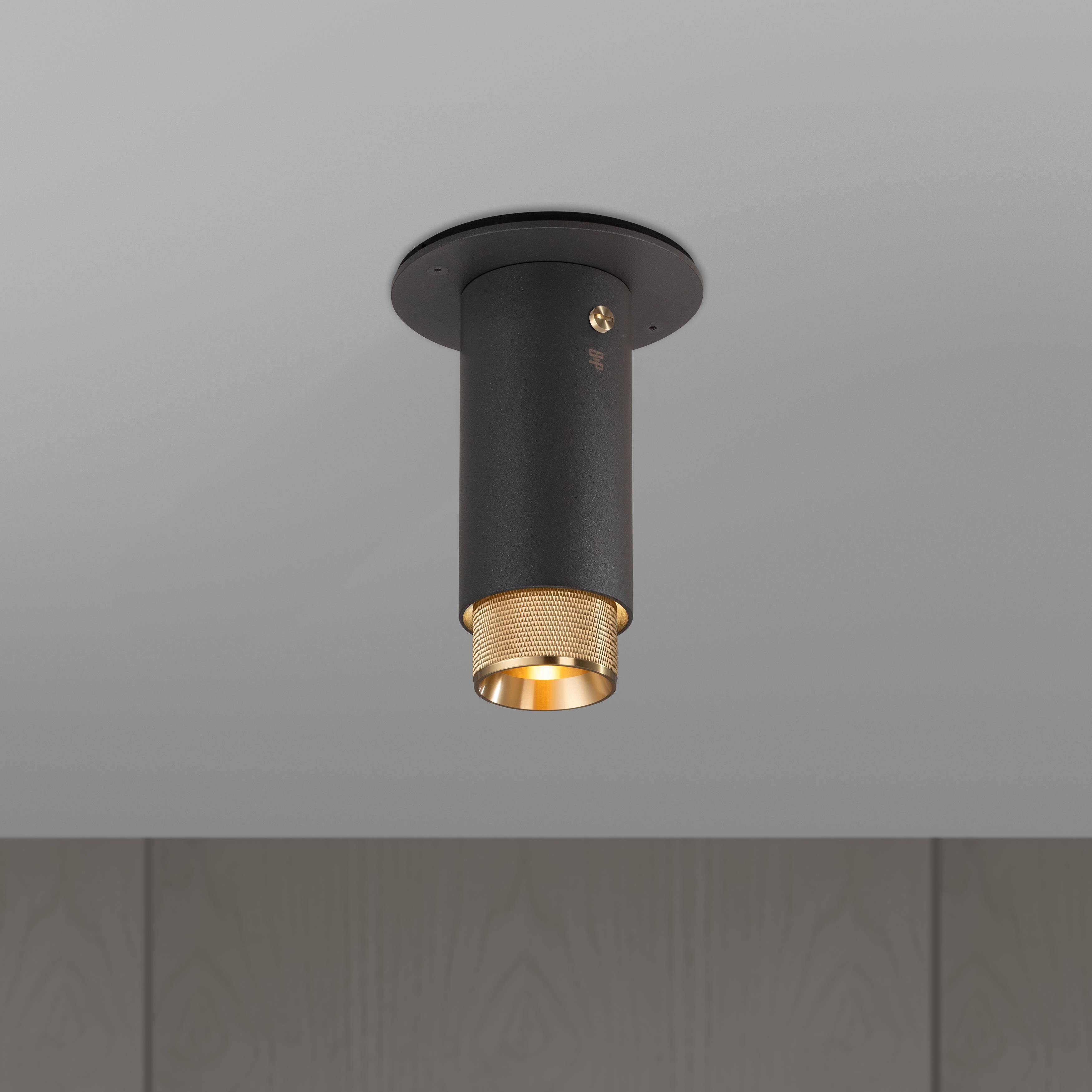 Exhaust Surface 1 Light 110-120 Graphite / Brass Spotlight Ceiling Light