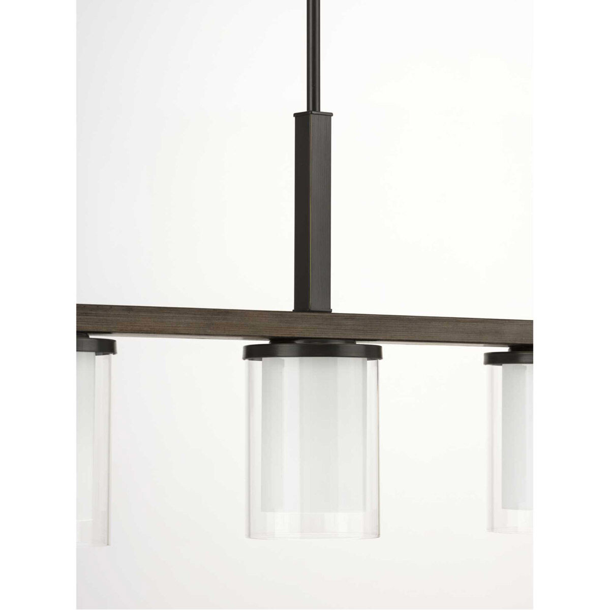 Mast 4 Light 38 inch Antique Bronze Linear Chandelier Ceiling Light