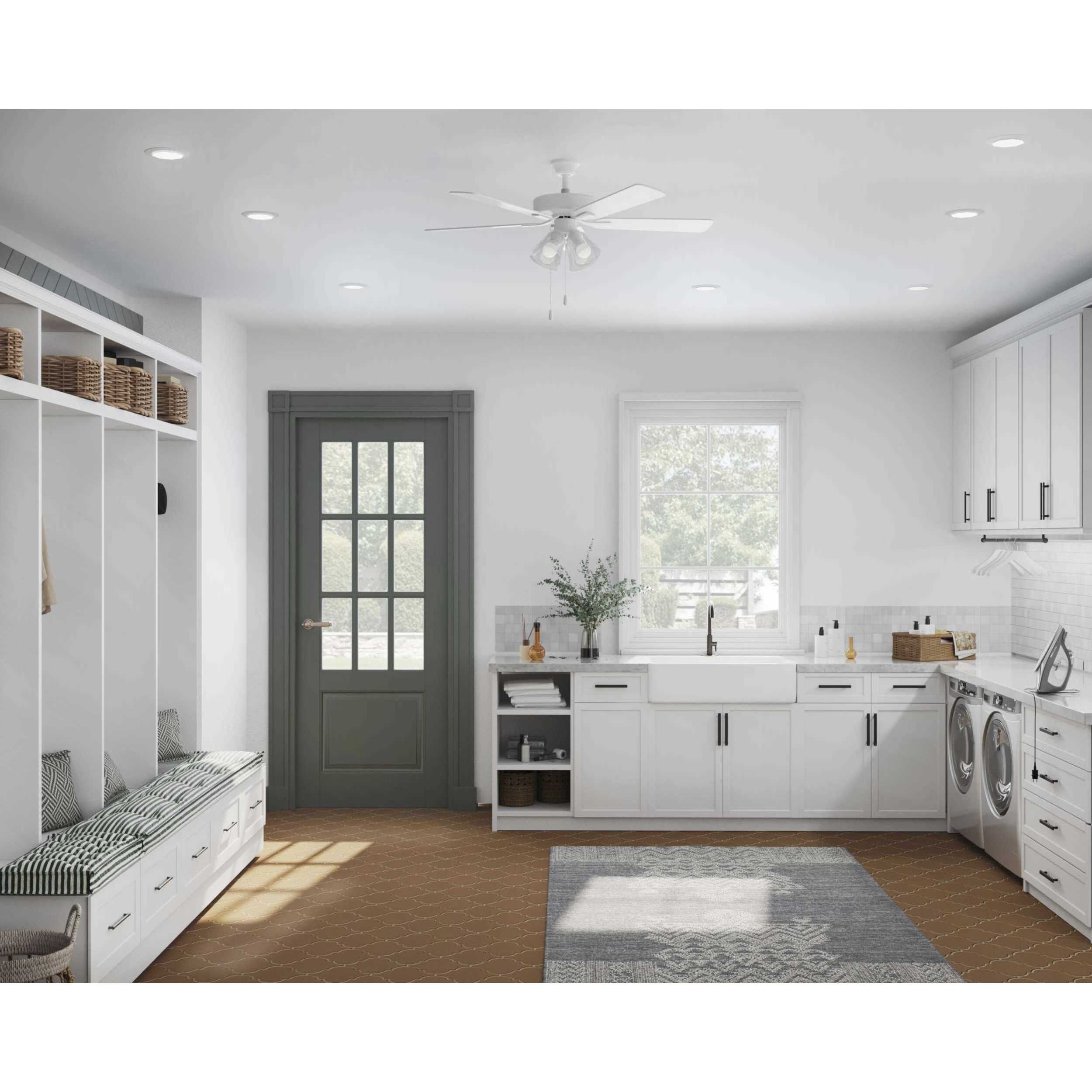 6in Shallow Recessed Trim PAR-30SN Satin White Open Trim