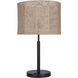Lano 24 inch 60.00 watt Matte Black Table Lamp Portable Light