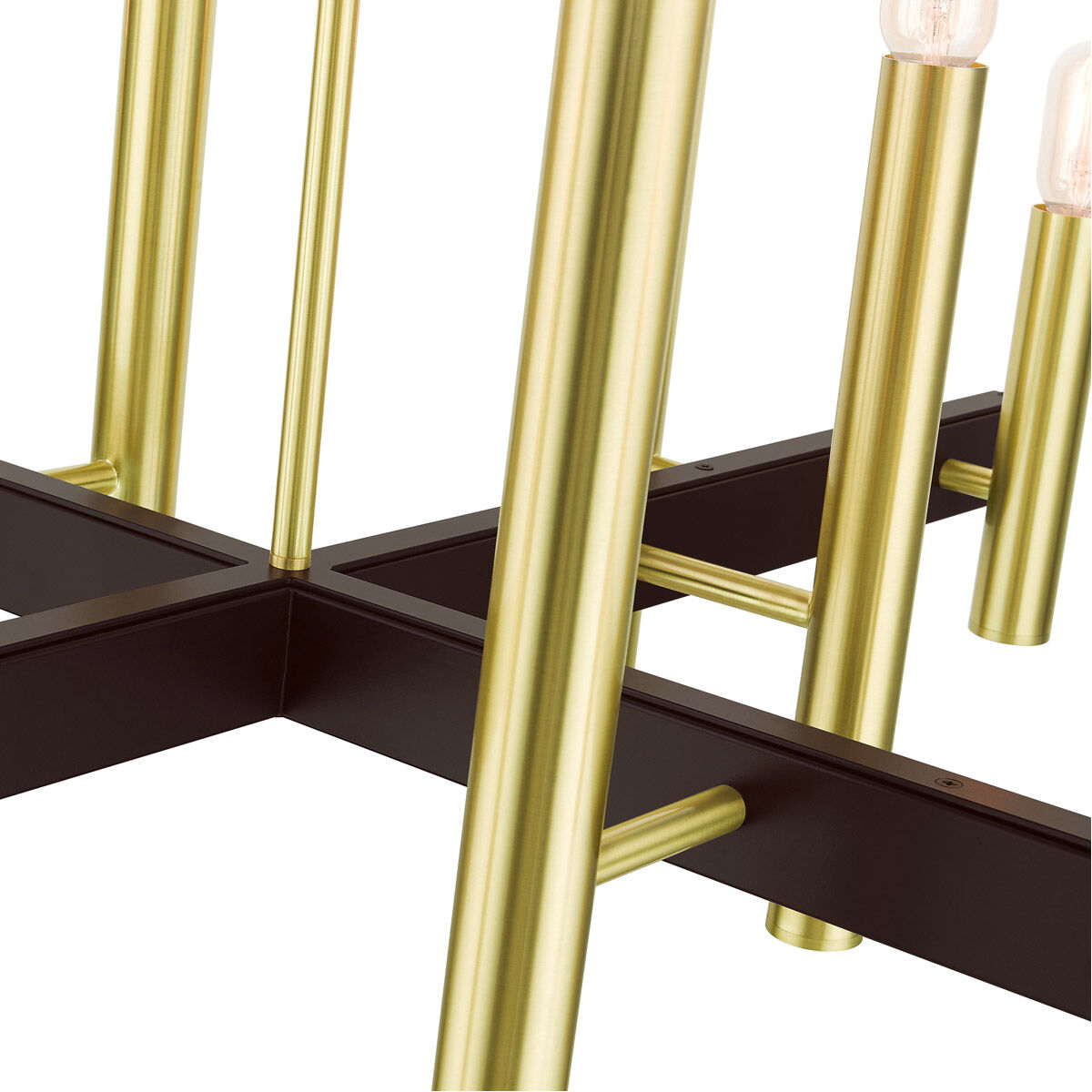 Helsinki 12 Light 44 inch Satin Brass Chandelier Ceiling Light