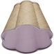 Scalloped Natural Raffia 12 inch Shade in Small, Small