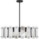 Antolini 5 Light 28.5 inch Black Cashmere Pendant Ceiling Light