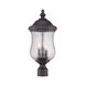 Bellagio 3 Light 21 inch Black Coral Exterior Post Mount Light
