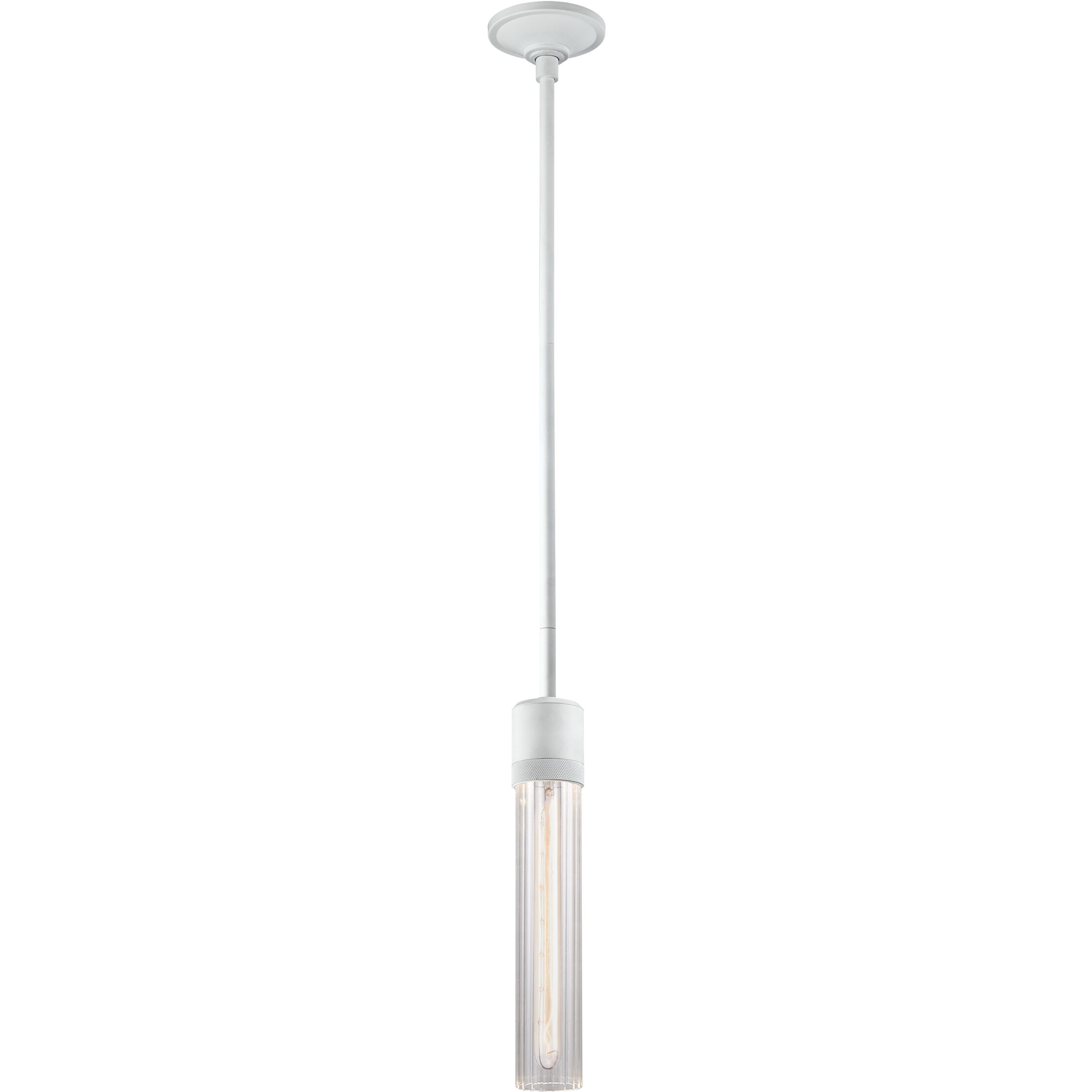 Zigrina 1 Light 5.13 inch Matte White Pendant Ceiling Light