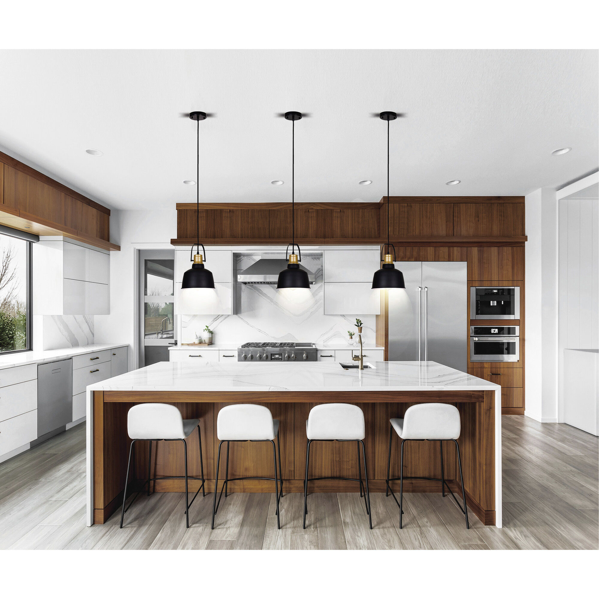 Elisa 1 Light 9 inch Black Down Pendant Ceiling Light