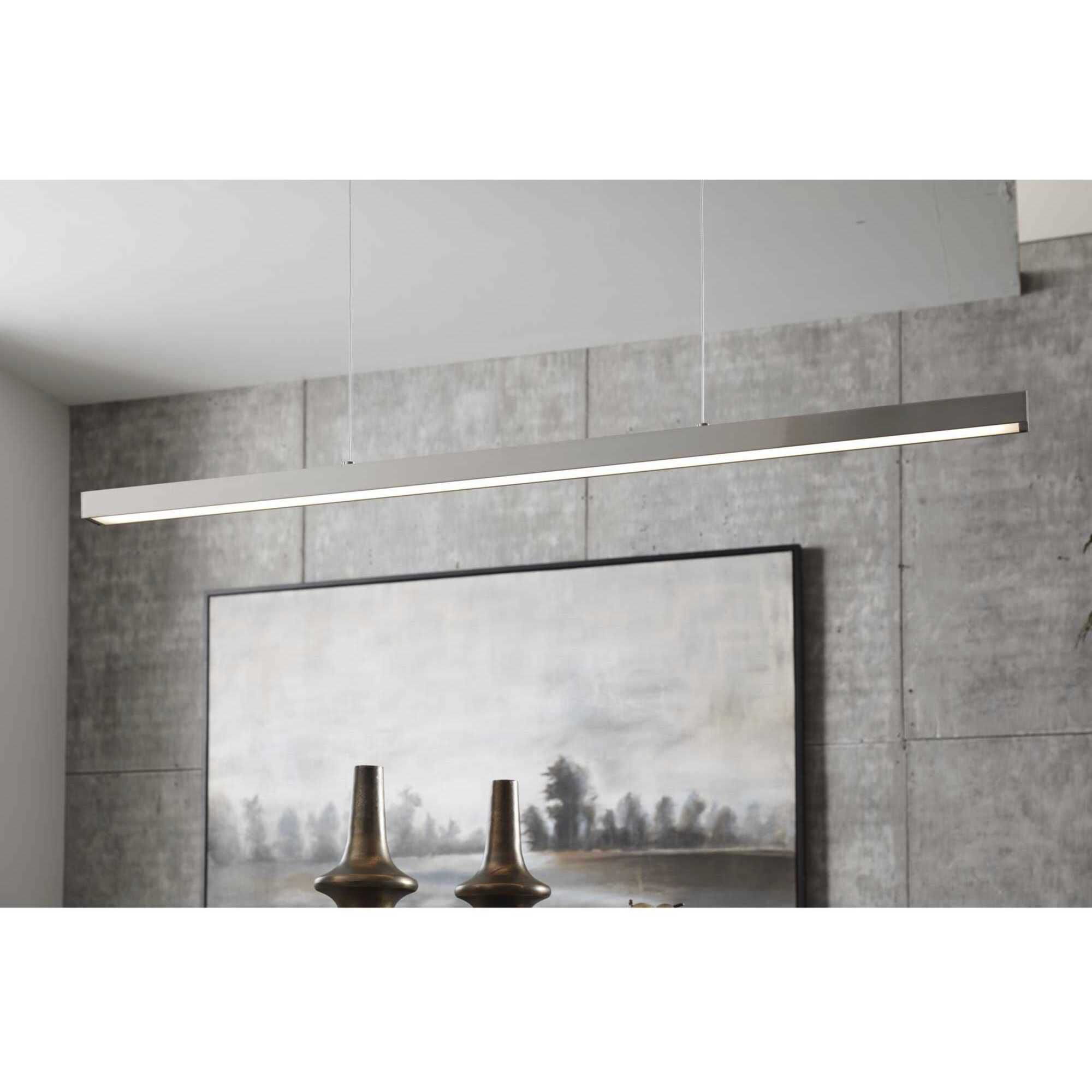 Planck LED LED 47 inch Brushed Nickel Pendant Ceiling Light, Progress LED