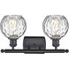 Ballston Athens Water Glass LED 16 inch Matte Black Bath Vanity Light Wall Light