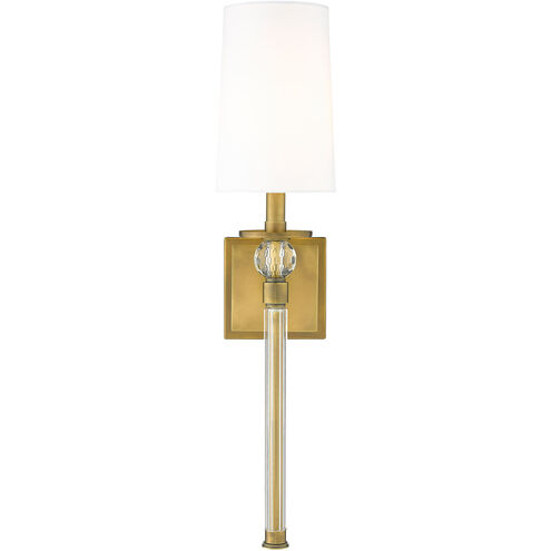 Mia 1 Light 6 inch Rubbed Brass Wall Sconce Wall Light