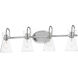 Ava 4 Light 30.7 inch Polished Chrome Bath Vanity Wall Light