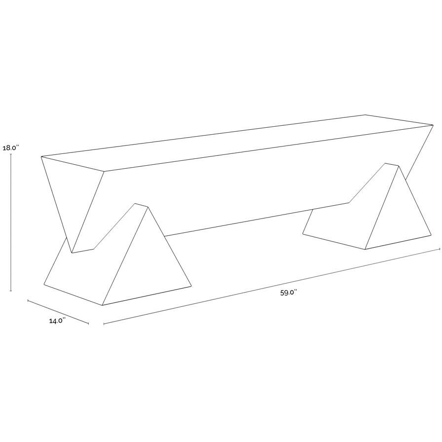 Gregor Rustic Oak Bench
