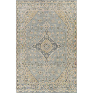 Zahra 66 X 42 inch Dusty Sage Rug in 4 X 6, Rectangle