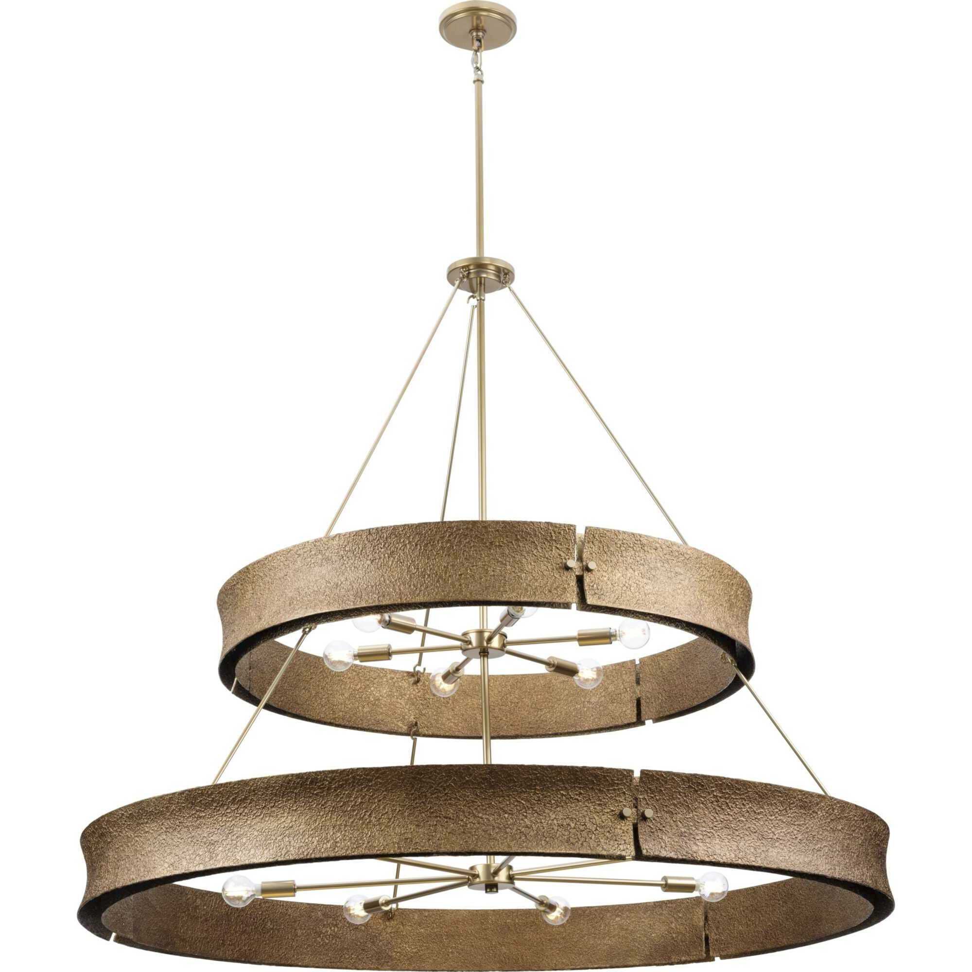 Lusail 13 Light 48 inch Soft Gold Chandelier Ceiling Light, Design Series