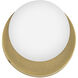 Audrey LED 5.25 inch Heritage Brass Bath Light Wall Light