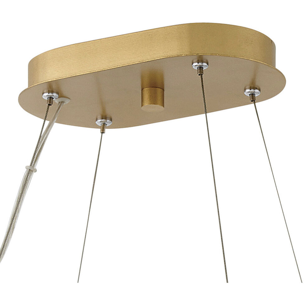 Delfina LED 40 inch Deluxe Gold Chandelier Ceiling Light