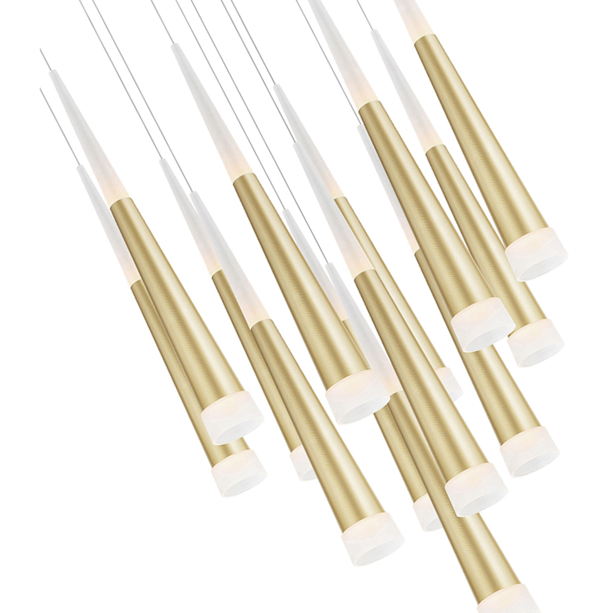 Andes LED 20 inch Satin Gold Multi Light Pendant Ceiling Light