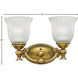 Francoise LED 15 inch Burnished Brass Vanity Light Wall Light
