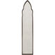 Cathedral 58 X 12 inch Light Grey Full Length/Oversized Mirror, Arch/Crowned Top