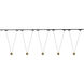 Faria Double 120 Brushed Gold Trilo Track Ceiling Light