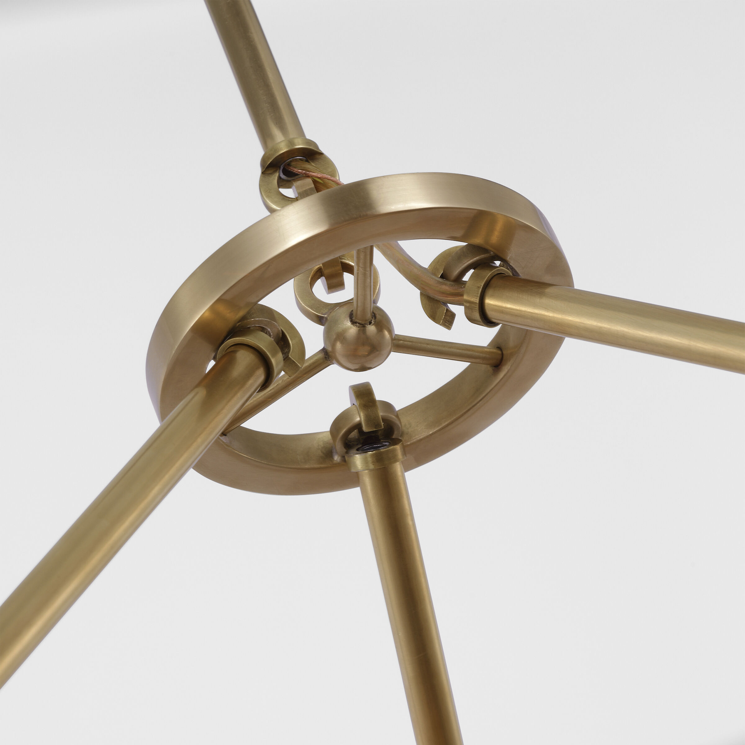 Kelly Wearstler Halcyon 6 Light 36 inch Antique-Burnished Brass Three Tier Chandelier Ceiling Light, Large