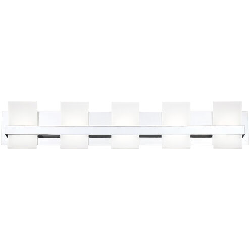 Cambridge LED 36.25 inch Chrome Vanity Light Wall Light