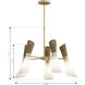 Vantrel 5 Light 26.25 inch Legacy Brass Chandelier Ceiling Light