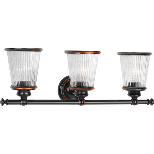 Radiance 3 Light 24 inch Rubbed Bronze Bath Vanity Wall Light