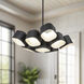 Arena LED 17.63 inch Black Chandelier Ceiling Light