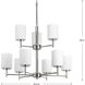 Replay 9 Light 26 inch Polished Nickel Chandelier Ceiling Light
