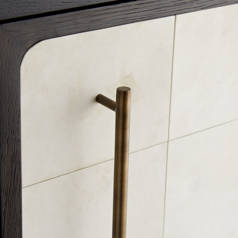 Edison 35 inch Ebony Cocktail Cabinet