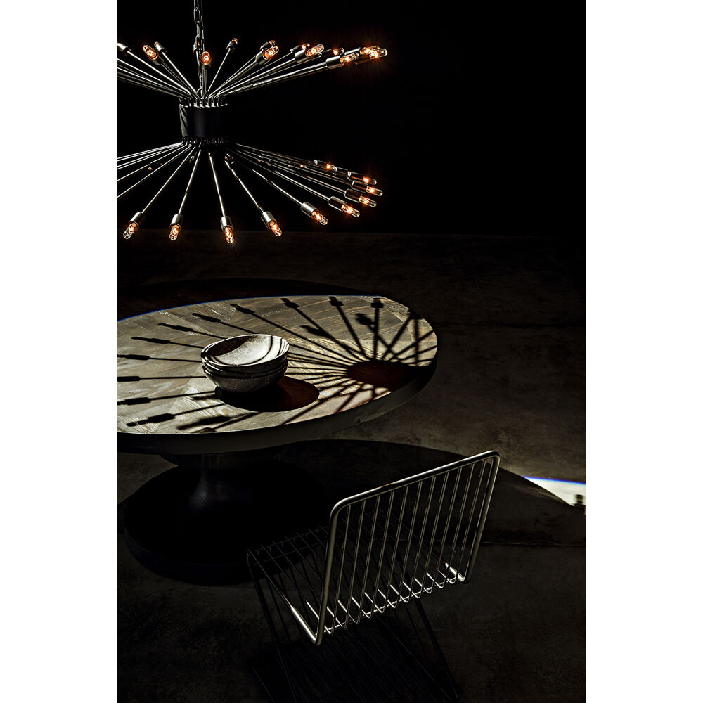 Lampberto 48 Light 45 inch Matte Black Chandelier Ceiling Light