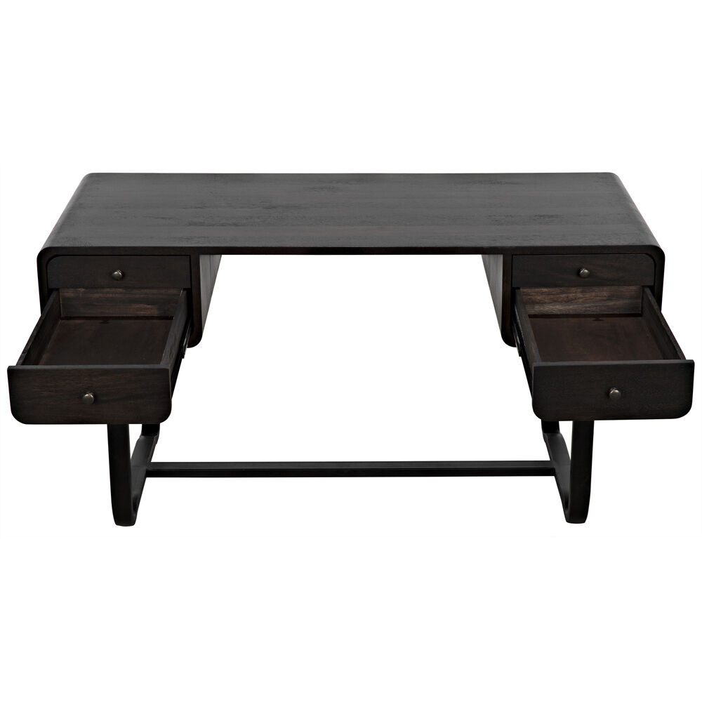 Voltes 60 X 26 inch Ebony Walnut Desk