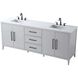 Millie 84 X 35 inch Grey Bathroom Vanity Cabinet