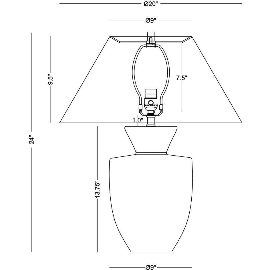 Jasper 24 inch 150.00 watt Brown Table Lamp Portable Light