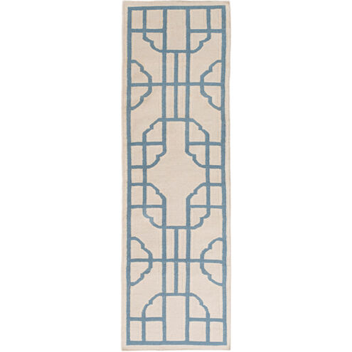 Alameda 132 X 96 inch Bright Blue, Taupe, Ivory Rug