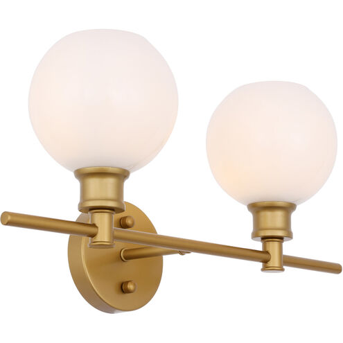 Syracuse 2 Light 19 inch Brass Wall sconce Wall Light