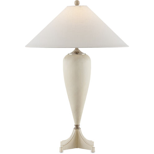 Hastings 30.75 inch Whitewash/Polished Nickel Table Lamp Portable Light