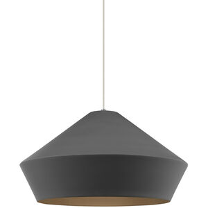 Sean Lavin Brummel Grande 1 Light 20 inch Black Pendant Ceiling Light in Incandescent, Charcoal Gray