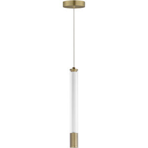 Cortex LED 1.5 inch Natural Aged Brass Single Pendant Ceiling Light
