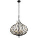 Bask 6 Light 26.5 inch Matte Black Pendant Ceiling Light