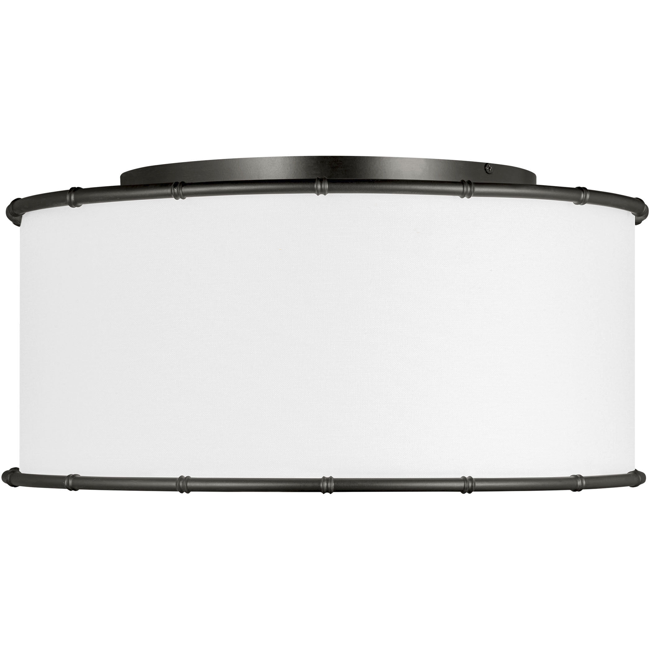 AH by Alexa Hampton Aldric 2 Light 18.63 inch Aged Iron Flush Mount Ceiling Light