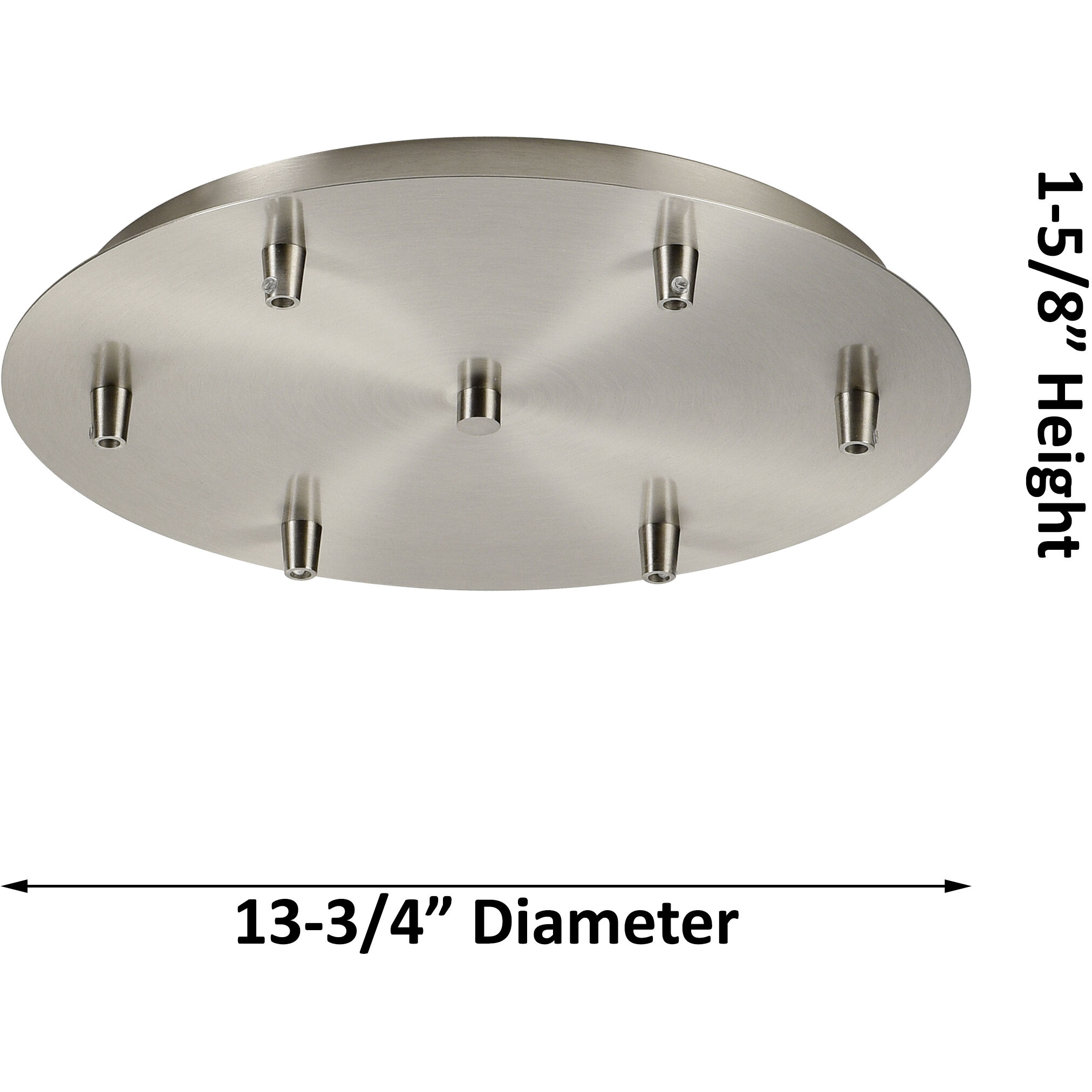 Whitney Small Bell 6 Light 14 inch White Multi-Pendant Ceiling Light, Whitney